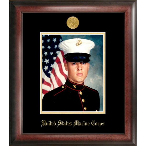 Campus ImagesMarine Portrait Frame with Gold Medallion 8 x 10 8 x 10 MAPG001 Campus ImagesMarine Portrait Frame with Gold Medallion 8 x 10 8 x 10 MAPG001